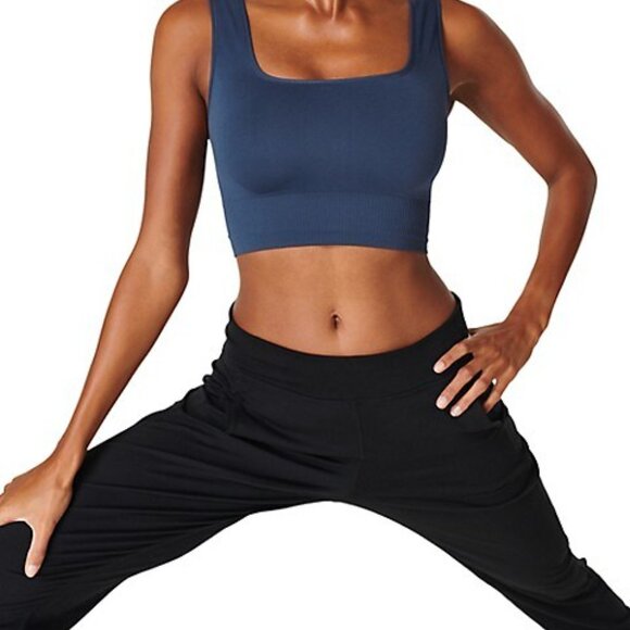 Women's Sweaty Betty Balance Seamless Bra, Size M - Navy Blue Nordic Blue - Picture 10 of 14